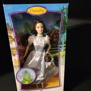 Dorothy Wizard Of Oz Barbie with Blue Gingham Dress